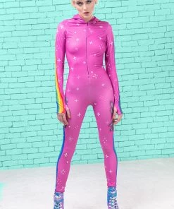 BADINKA Schizo Cat Fit Onesie (Pink) Fit-Onesies