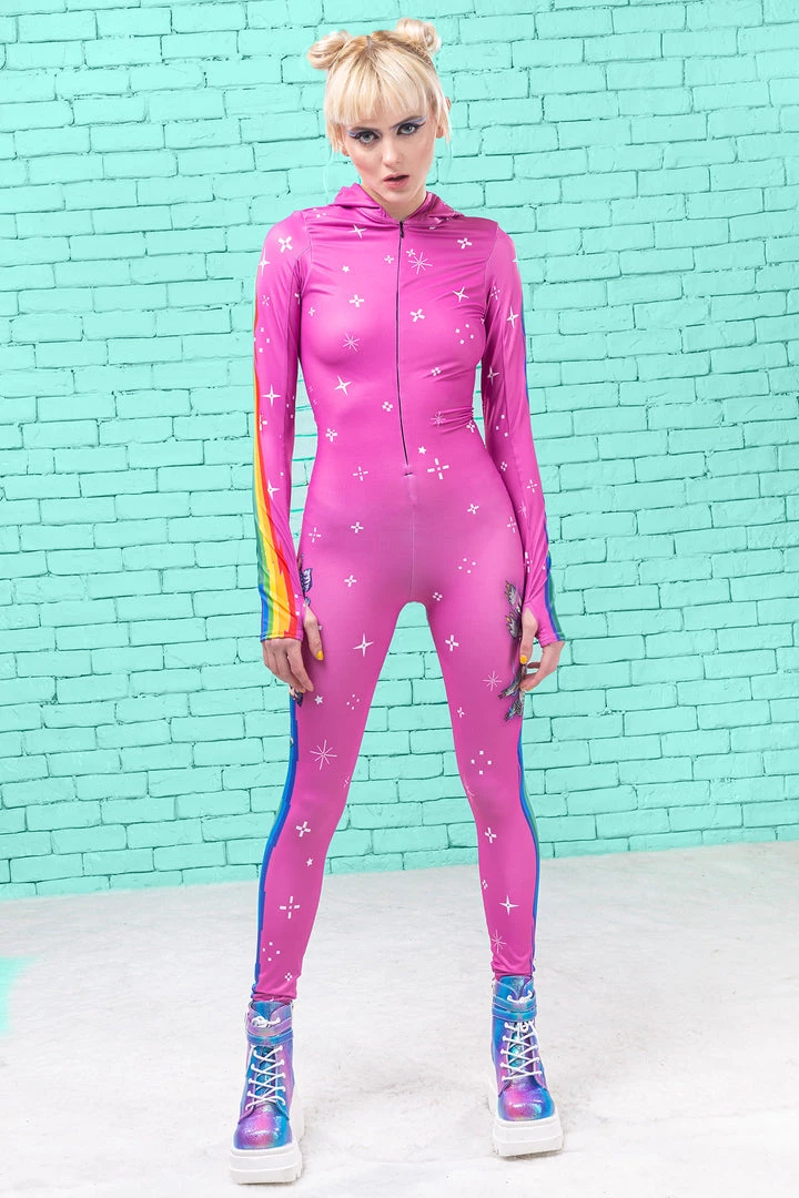 BADINKA Schizo Cat Fit Onesie (Pink) Fit-Onesies 4 BADINKA Schizo Cat Fit Onesie (Pink) Fit-Onesies