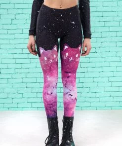 BADINKA Space Kitties Warm Leggings