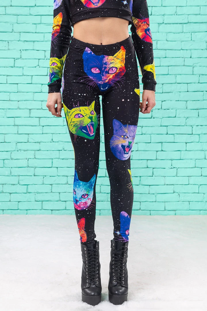 BADINKA Cosmic Kitties Warm Leggings 3 BADINKA Cosmic Kitties Warm Leggings