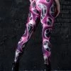 BAD INKA Magenta Braincell Leggings