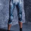 BADINKA Floral Robot Capri Leggings