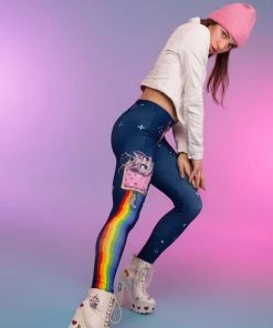 BADINKA Schizo Cat Warm Leggings