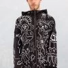 BADINKA Hoodies Ugley Dark Zippy Hoodie