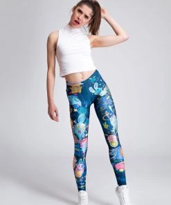 BAD INKA Rabbidelic Leggings (Blue)