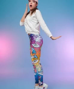 BADINKA Warm Leggings Cuteness Overload Warm Rainbow Leggings