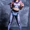 BADINKA Mechanical Hw Leggings Magenta High Waist Leggings