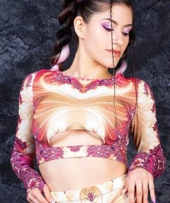 BADINKA NEW Oro Rosado Long Belt Top