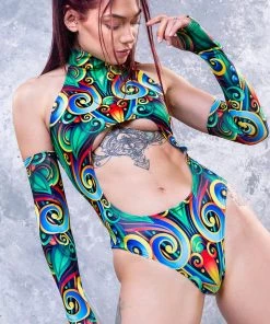 BADINKA Night Elf Cut Out Bodysuit