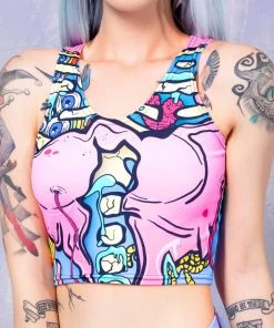 BADINKA Tops Kawaii Pop Art Top