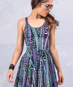 BAD INKA Dresses Psy Knot Skater Dress