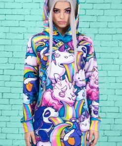 BADINKA Sick Of You Hoodie (Blueish) Hoodies