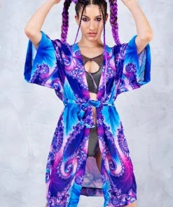 BADINKA Fibonacci Spiral Rave Robe NEW