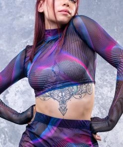BADINKA Synth Wave Mesh Rave Set