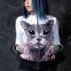 BAD INKA Jackets Bloodlust Kitty Bomber