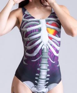 BAD INKA Pixy Heart Skeleton Swimsuit