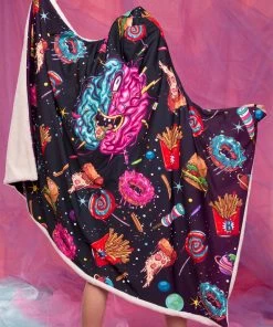 BADINKA Hoodie Blankets Space Munchiez Hoodie Blanket