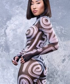 BADINKA The Tribe Is Calling Dark Full Mesh Costume RAVE GEAR 8 BADINKA The Tribe Is Calling Dark Full Mesh Costume RAVE GEAR