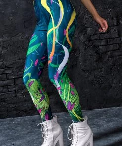 BAD INKA Riot Green Leggings