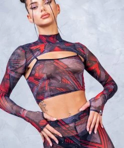 BADINKA Futura Mesh 2 Piece Shrug Top