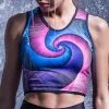 BADINKA Spiral Focus Active Top Purple Active Tops