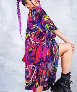 BADINKA Lucid Dream Rave Robe NEW