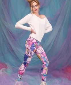 BADINKA Sick Of You Warm Leggings (Pink)