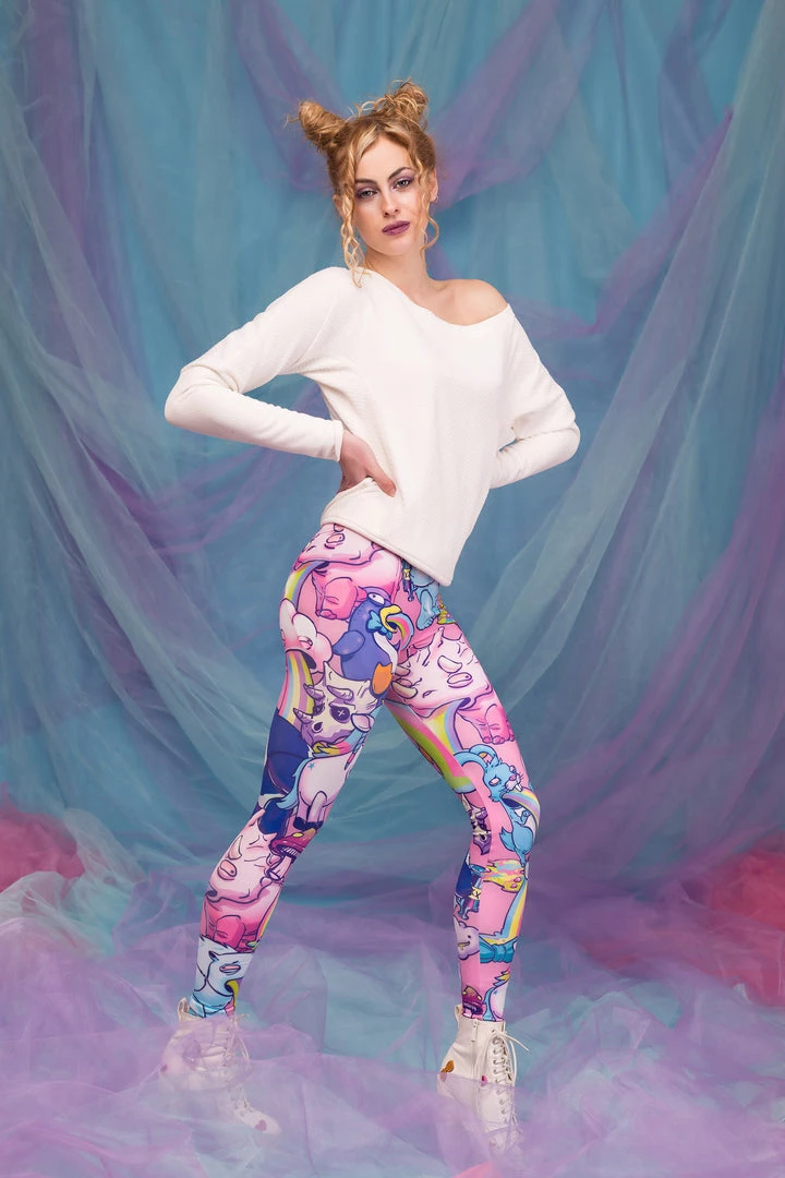 BADINKA Sick Of You Warm Leggings (Pink) 4 BADINKA Sick Of You Warm Leggings (Pink)