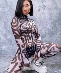 BADINKA The Tribe Is Calling White Full Mesh Costume