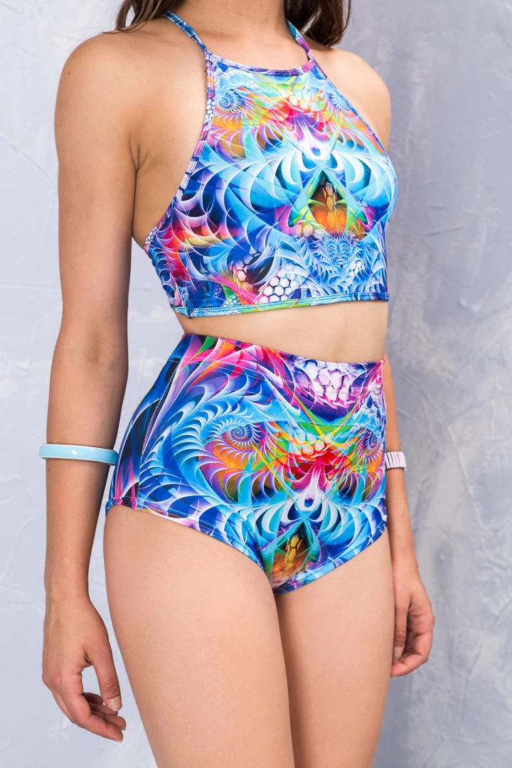 BAD INKA Tops Ice Fractalz Crop Top 3 BAD INKA Tops Ice Fractalz Crop Top