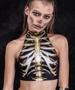 BADINKA Graveyard Skeleton Leggings