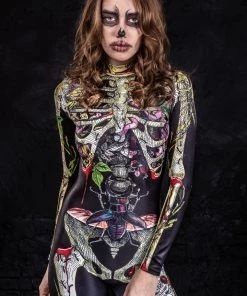 BADINKA Earth Skeleton Costume Full Bodysuits