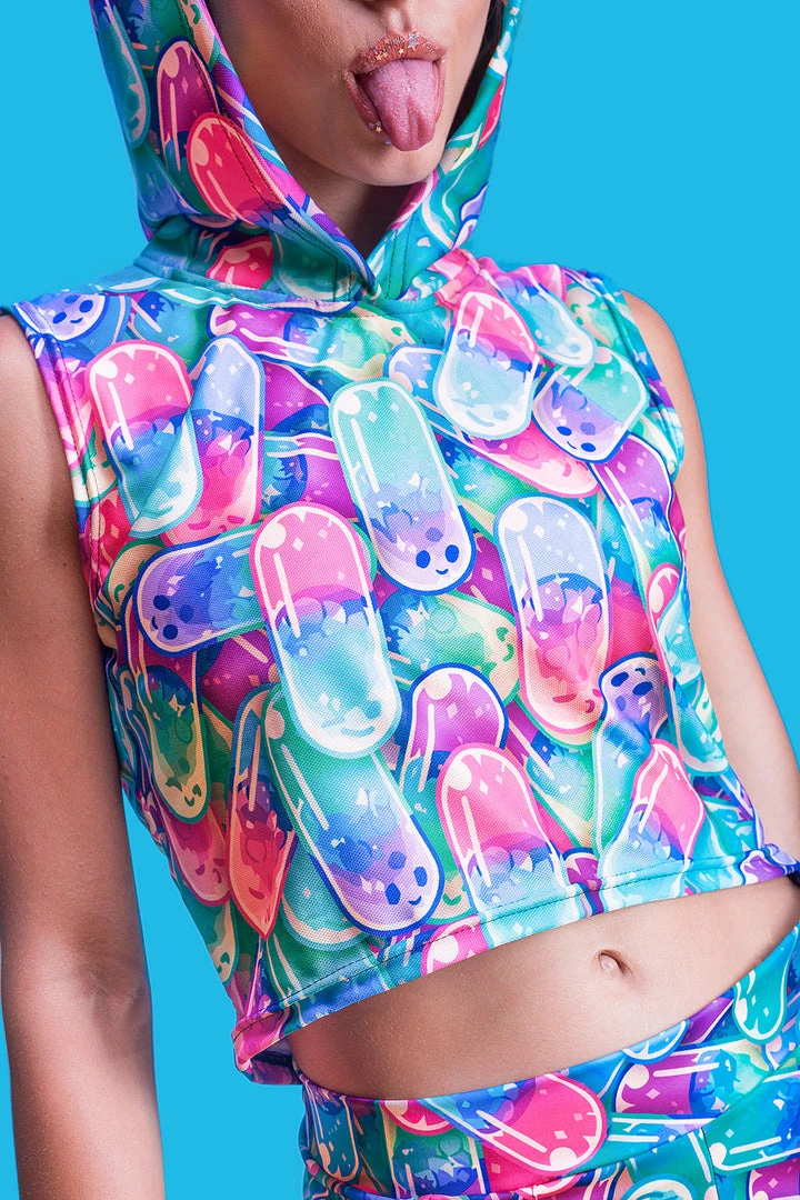BAD INKA Happy Pillz Hooded Top Tops 3 BAD INKA Happy Pillz Hooded Top Tops