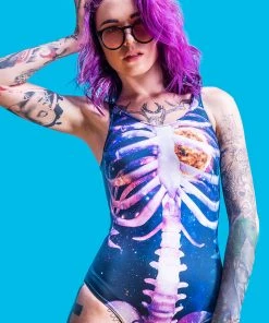 BAD INKA Galaxy Skeleton Swimsuit