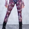BADINKA Vapor Trance Magenta Mesh Leggings NEW 1 BADINKA Vapor Trance Magenta Mesh Leggings NEW