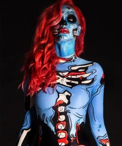 BADINKA Blue Pop Art Costume Full Bodysuits