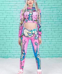 BADINKA Kawaii Pop Art Warm Leggings