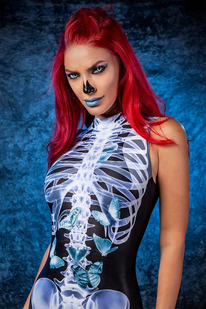 BADINKA Full Bodysuits X-Ray Skeleton Sleeveless Costume 3 BADINKA Full Bodysuits X-Ray Skeleton Sleeveless Costume