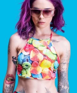 BAD INKA I Need Candy Crop Top