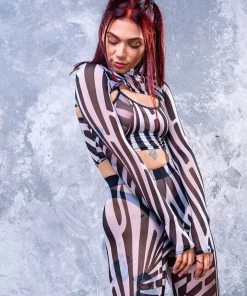 BADINKA RAVE GEAR Illusion Mesh Rave Set