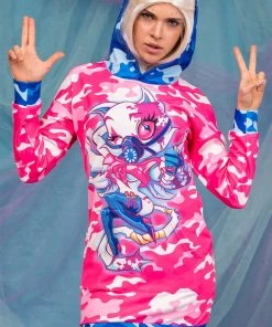 BADINKA Hoodies Camo Hoodie