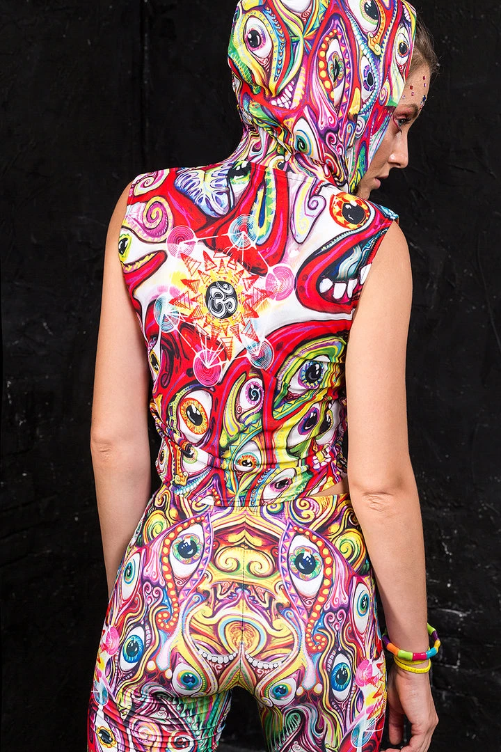 BAD INKA Tops Trippy Eyez Hooded Top 4 BAD INKA Tops Trippy Eyez Hooded Top