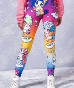 BADINKA Cuteness Overload Rainbow Leggings