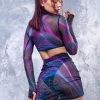 BADINKA Synth Wave Mesh Skirt Skirts 1 BADINKA Synth Wave Mesh Skirt Skirts