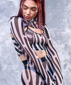 BADINKA RAVE GEAR Illusion Mesh Rave Set