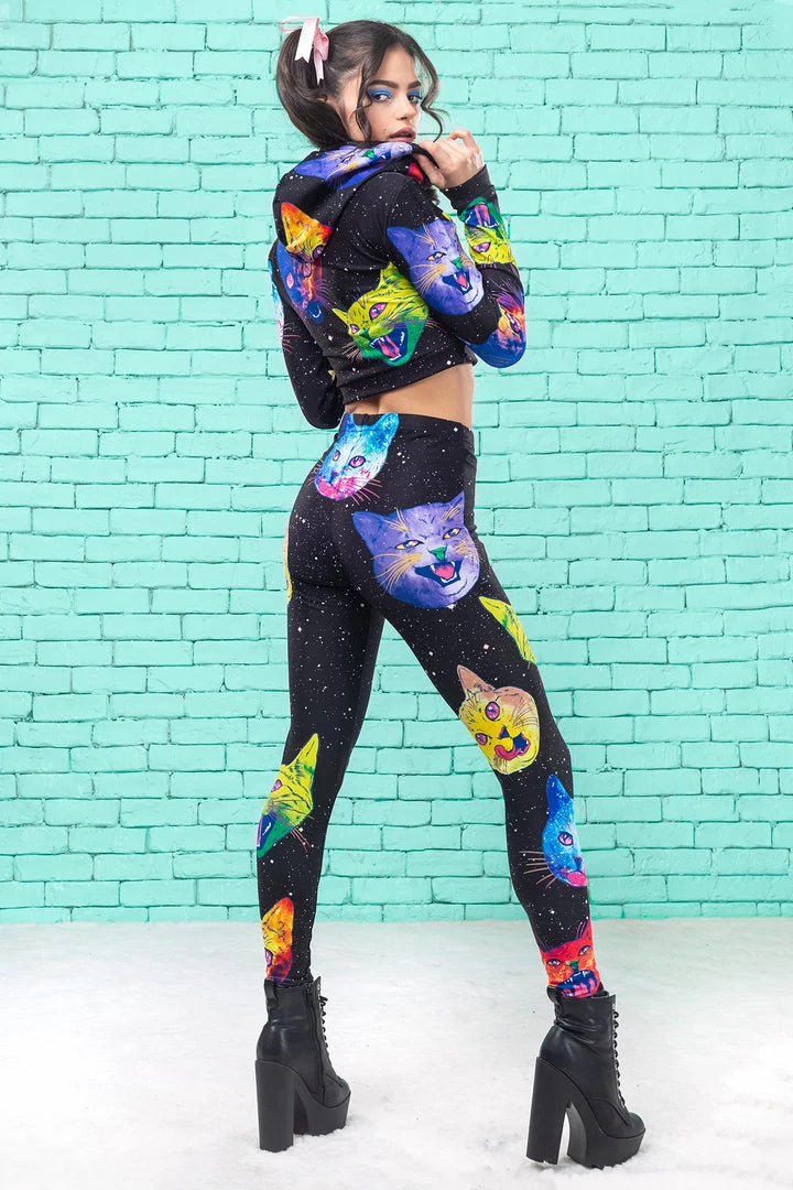 BADINKA Cosmic Kitties Warm Leggings 4 BADINKA Cosmic Kitties Warm Leggings