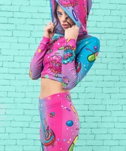 BAD INKA COSMIC MUNCHIEZ HOODED TOP