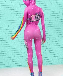 BADINKA Schizo Cat Fit Onesie (Pink) Fit-Onesies 11 BADINKA Schizo Cat Fit Onesie (Pink) Fit-Onesies