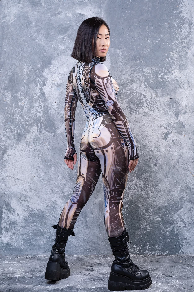 BADINKA RAVE GEAR WarBot Mesh Full Costume 6 BADINKA RAVE GEAR WarBot Mesh Full Costume