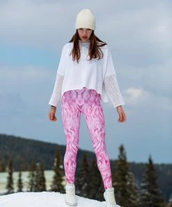 BADINKA Pink Furr Warm Leggings